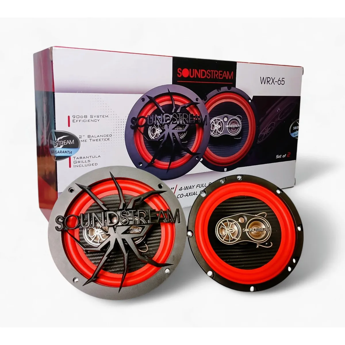 SOUNDSTREAM - Set de parlantes coaxiales soundstream 250w 6.5 pulgadas.