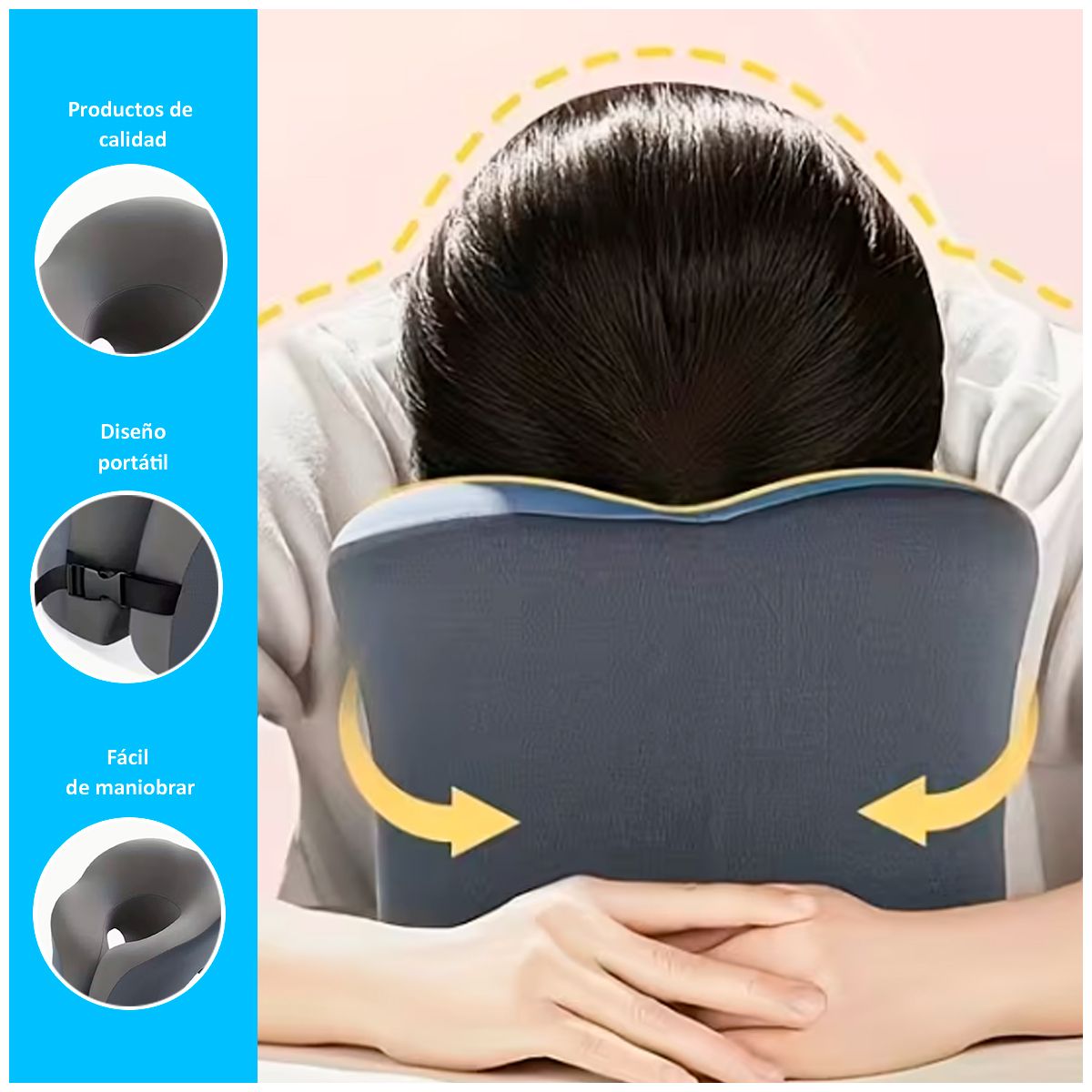 GENERICO - Almohada Ergonómica en Forma de U