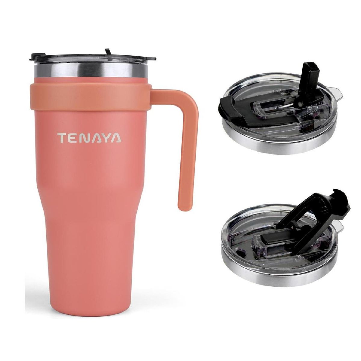 TENAYA - Vaso tomatodo 1200ml acero TENAYA GLACIER - Rosa claro