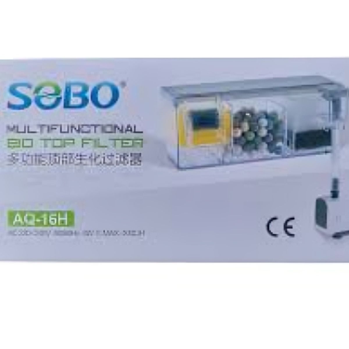 SOBO - MULTIFUNCIONAL ACUARIO FILTRO 3 ETAPAS AEREO 400 L/H