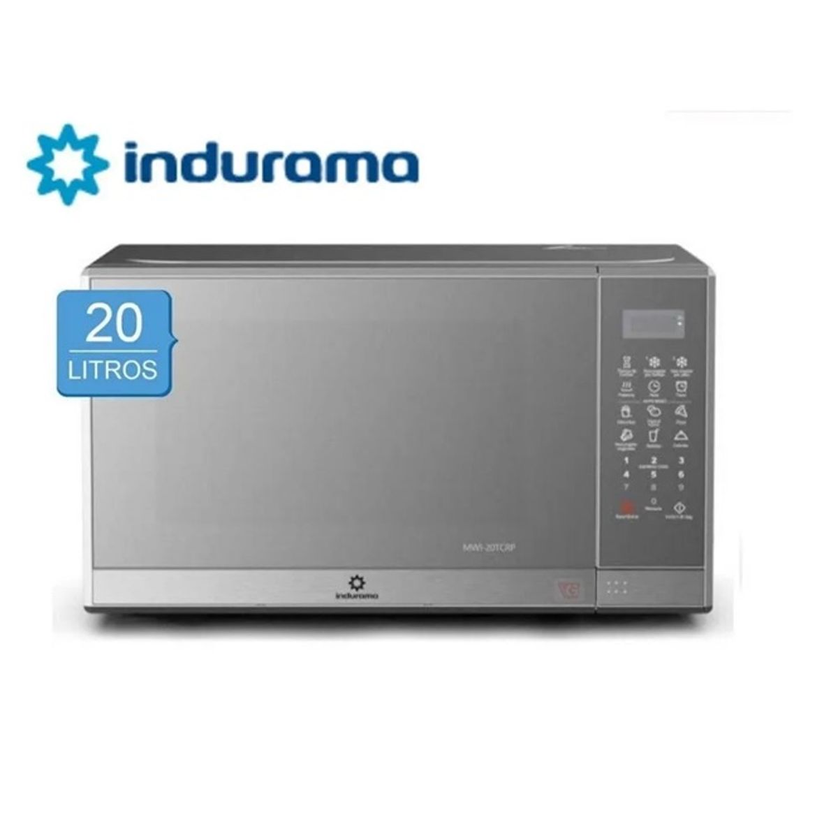 INDURAMA - Horno Microonda INDURAMA Cromado 32 LITROS