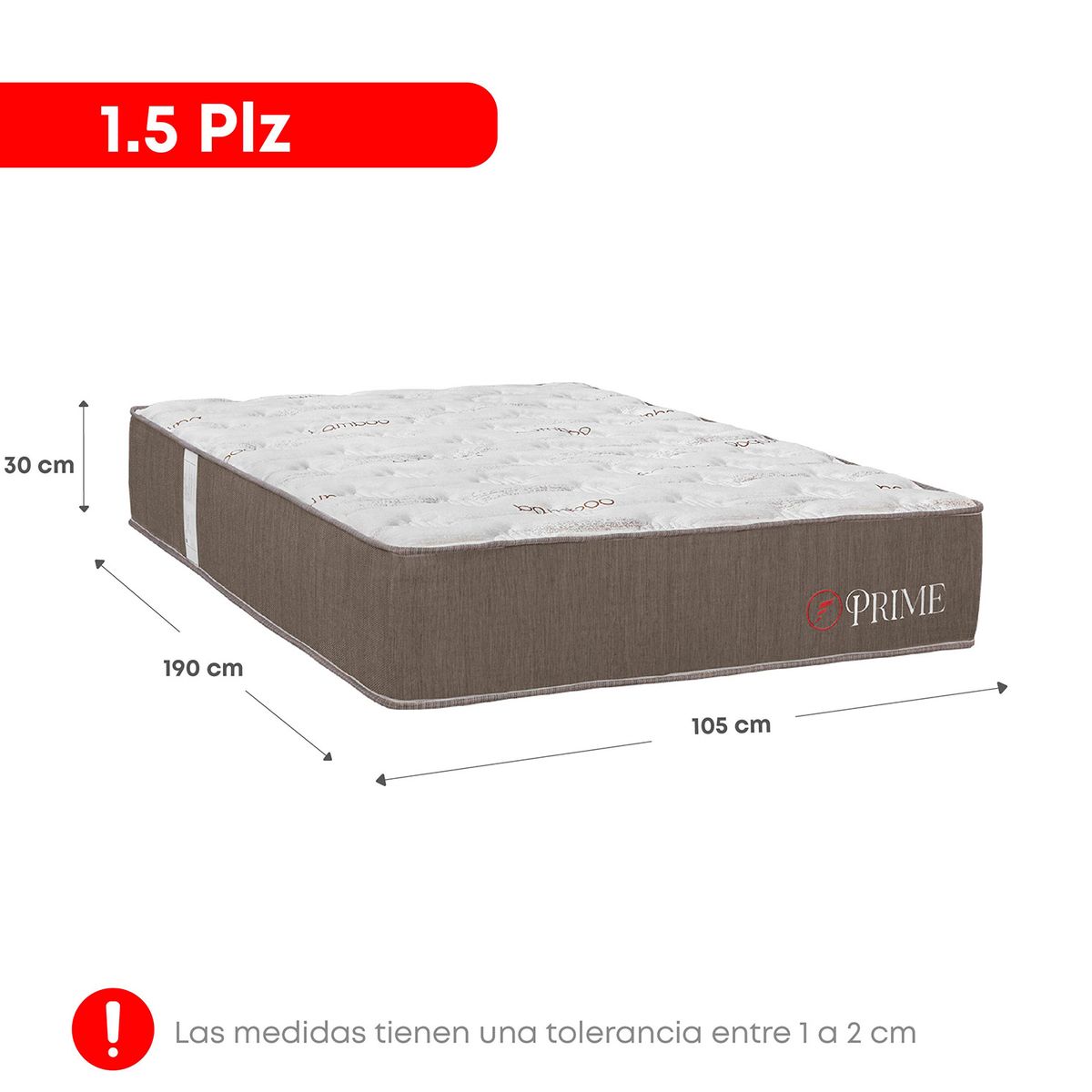 FORLI - Colchón Prime 1.5 Plz