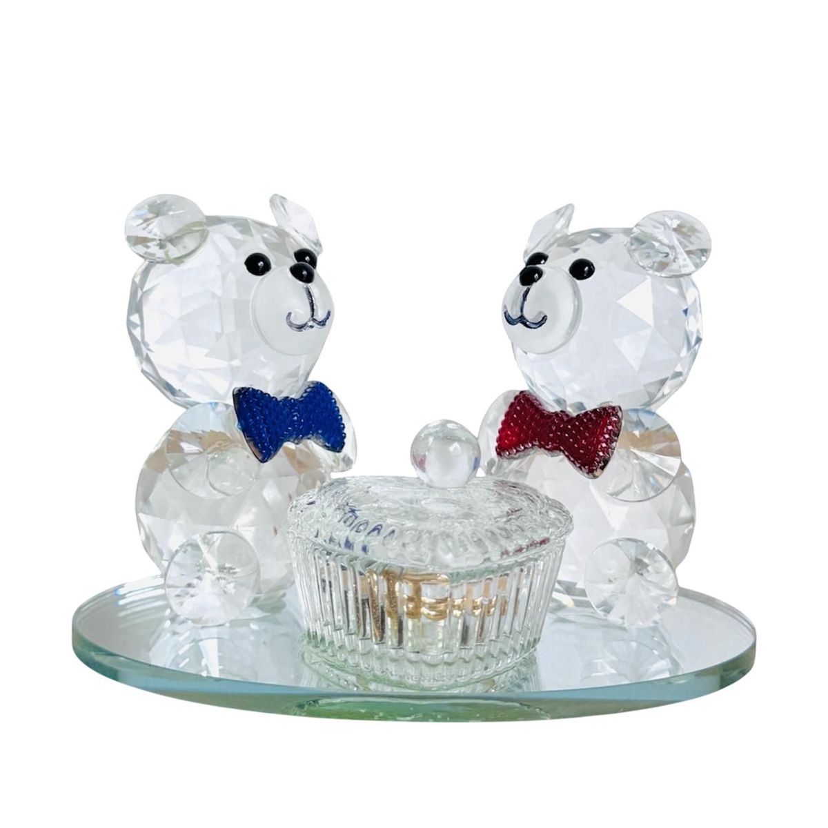 GENERICO - Adorno Ositos Pareja de Cristal