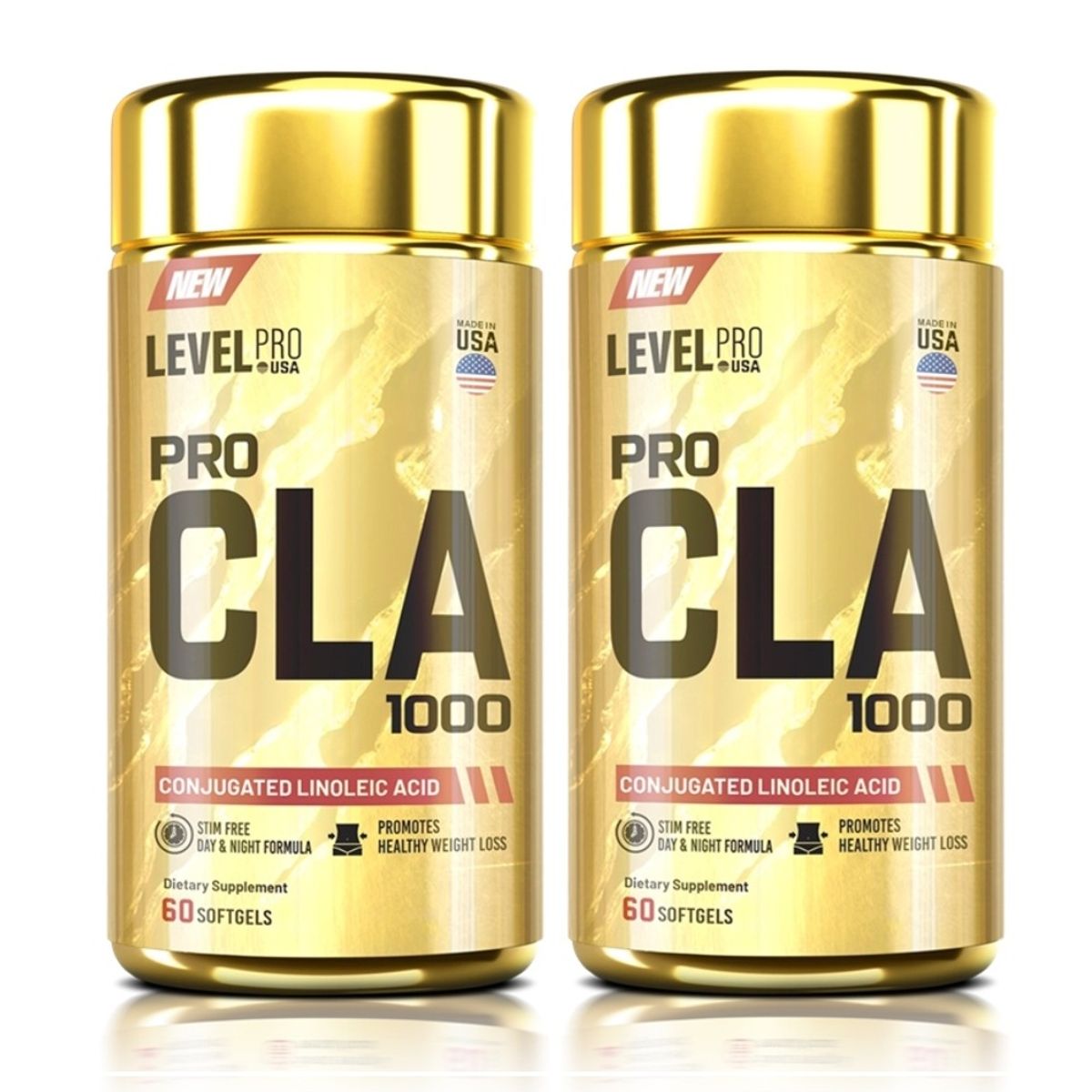 Level Pro - 2 TERMOGÉNICO PRO CLA 1000 FRASCO DE 60 CÁPS.