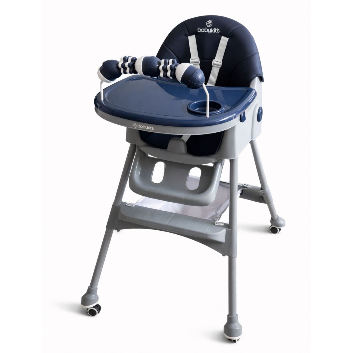 BABY KITS - NUEVA Silla de Comer Steps Plus Azul