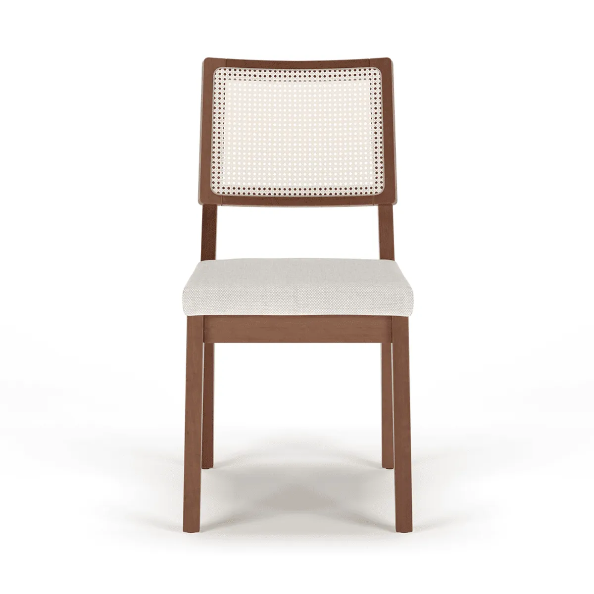 PAZART MUEBLES - PACK DE 2 SILLAS DE COMEDOR RATTAN SAO PAULO LINO BEIGE