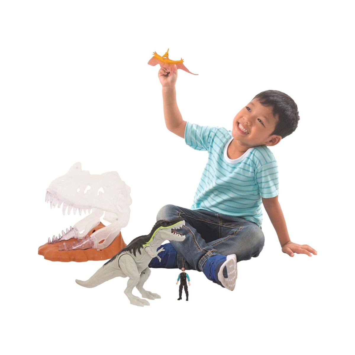 ANIMAL PLANET - Animal Planet Crystal Fire Skull Dino con Luz y Sonido