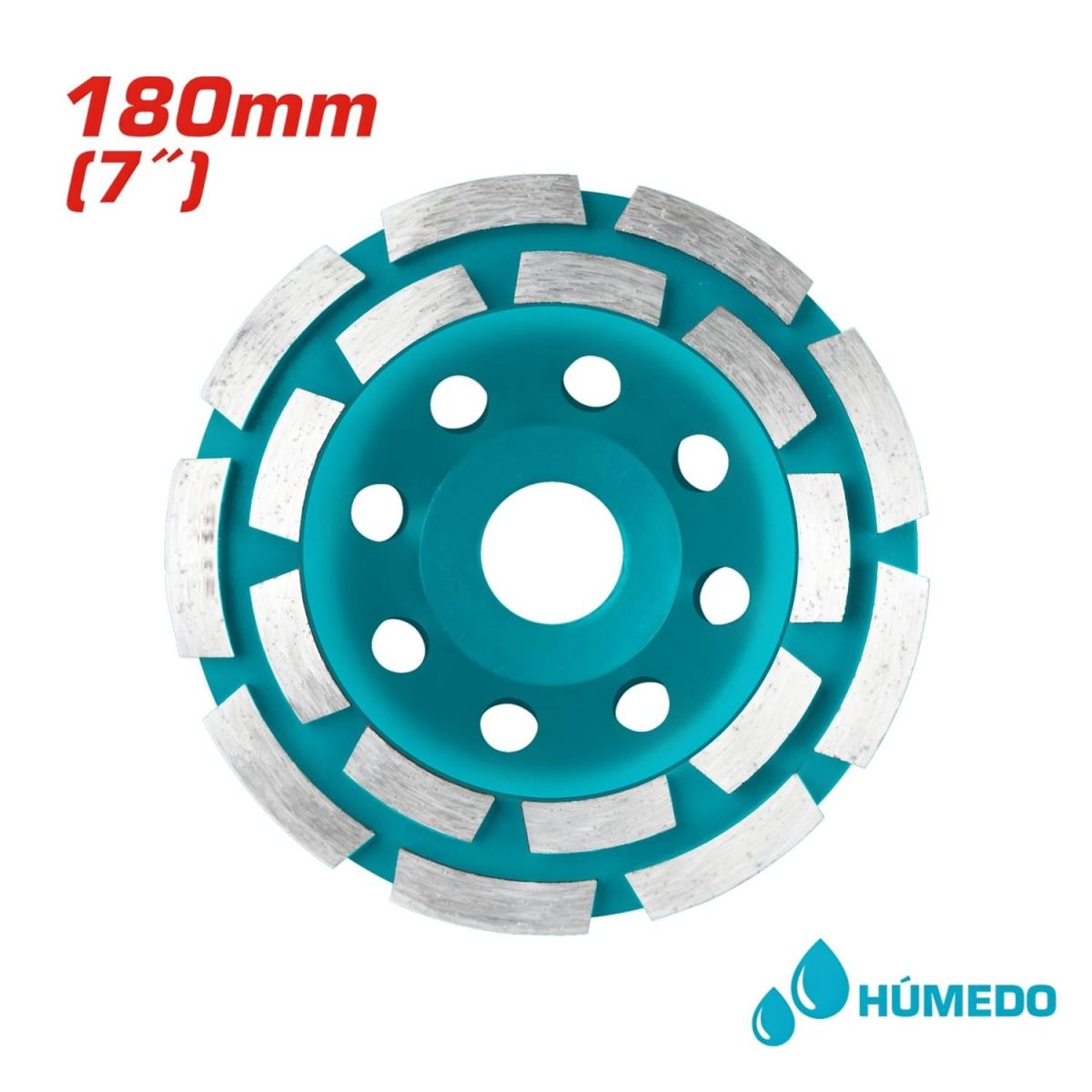 TOTAL TOOLS - Disco Diamantado de Desbaste para Concreto 7 180mm Total