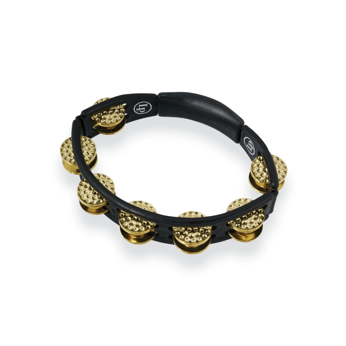 LP - LATIN PERCUSSION LP174 CYCLOPS TAMB BLK DIMP BRASS HANDHELD PANDERETA MANO