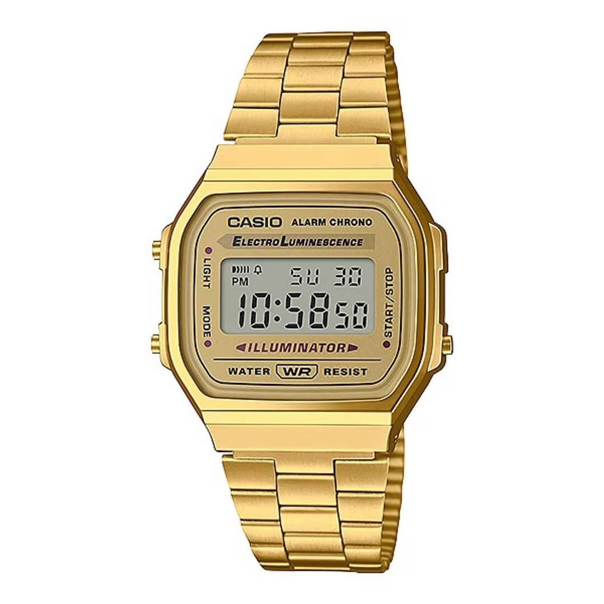 CASIO - Reloj Casio A168WG-9W Mujer Acero Dorado