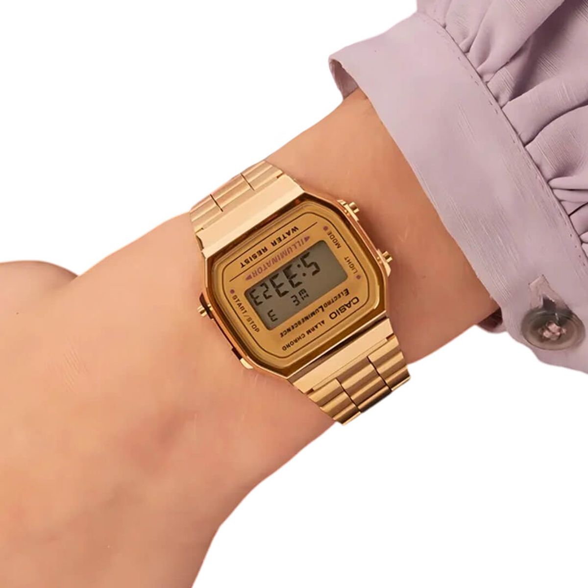 CASIO - Reloj Casio A168WG-9W Mujer Acero Dorado