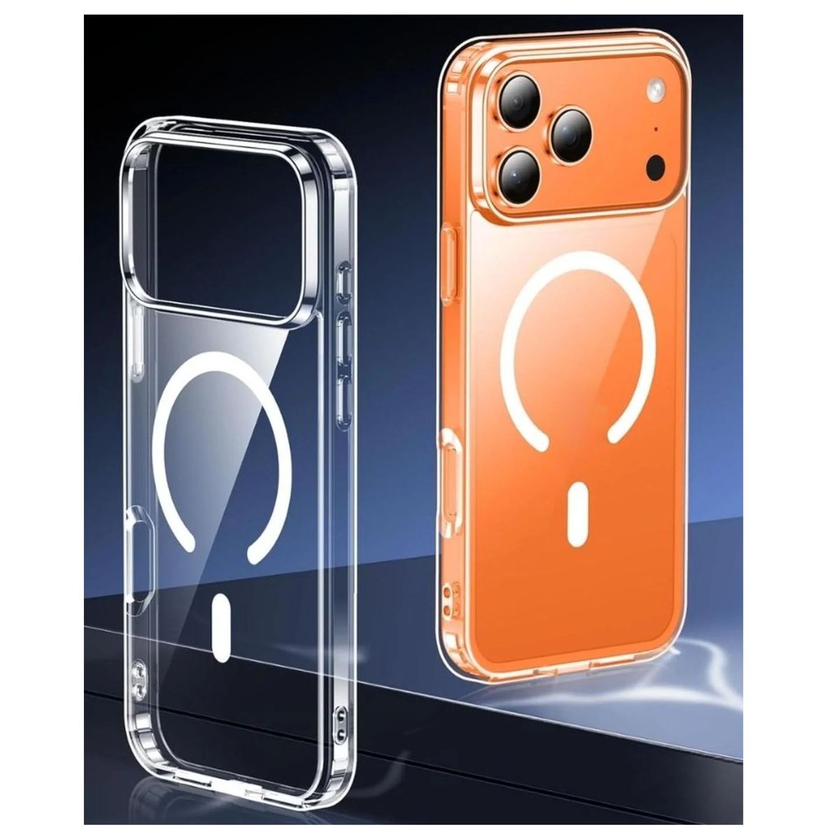 GENERICO - Funda Transparente Magsafe + Protector de Pantalla y Cámara para iPhone 17 Pro