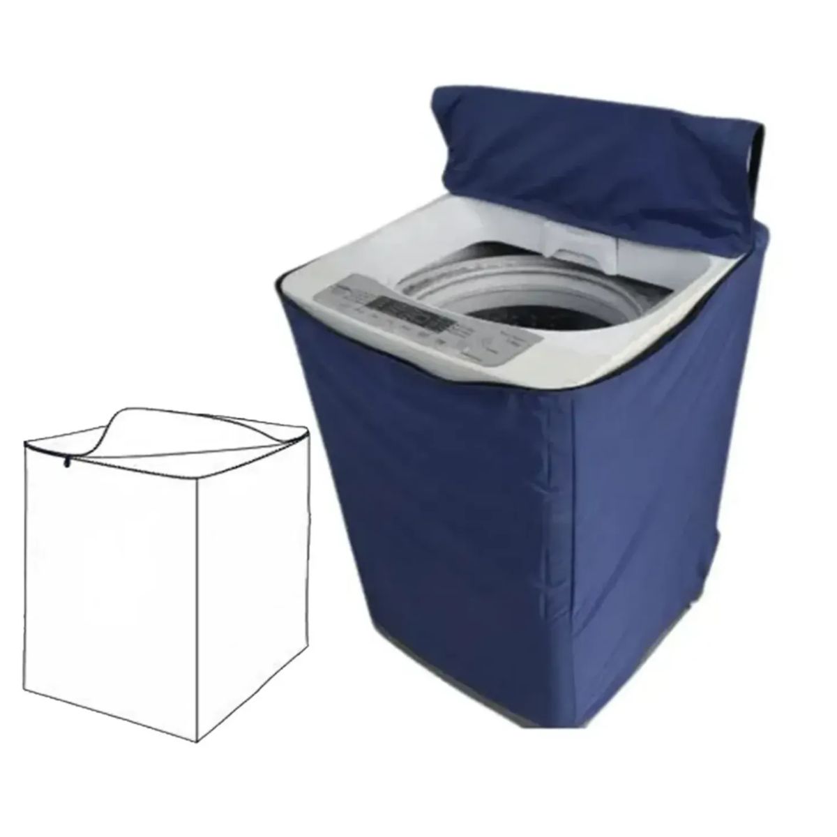 NACIONAL - Funda para Lavadora Impermeable 10.5 - 15Kg Azul