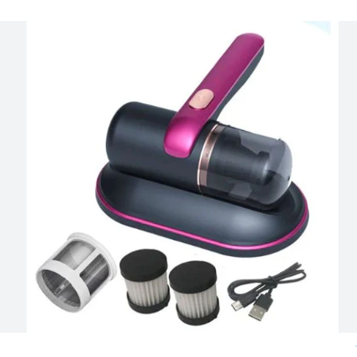 GENERICO - ASPIRADORA REMOVEDOR DE ACAROS CON LUZ UV CARGADOR USB