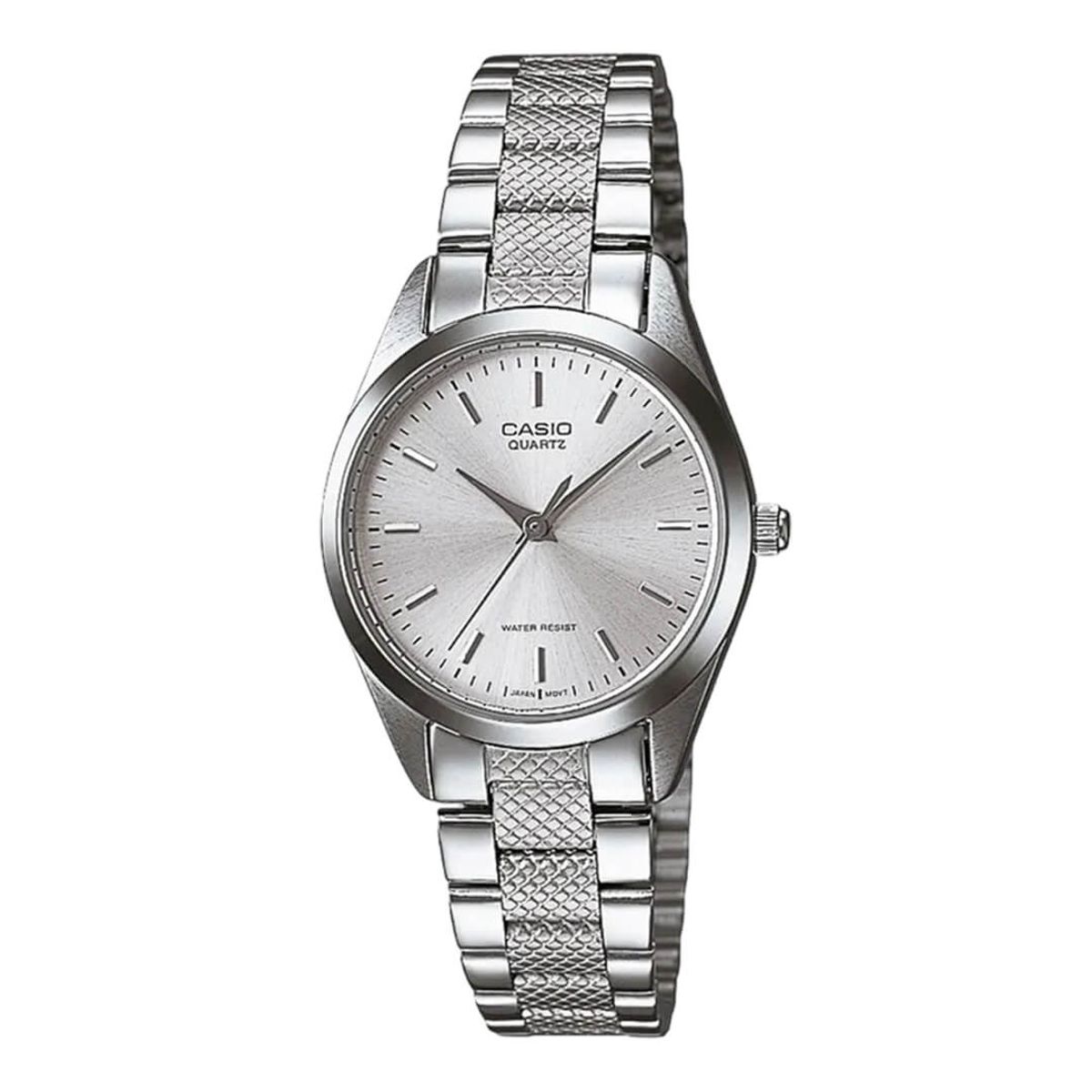 CASIO - Reloj Casio LTP-1274D-7A Mujer Acero Plateado