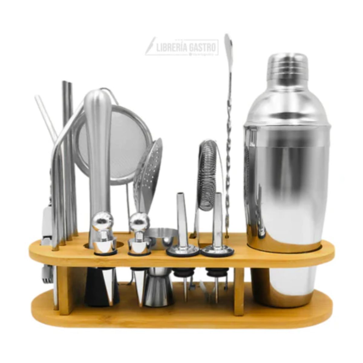 GENERICO - Kit Bartender 18pz Acero Inoxidable