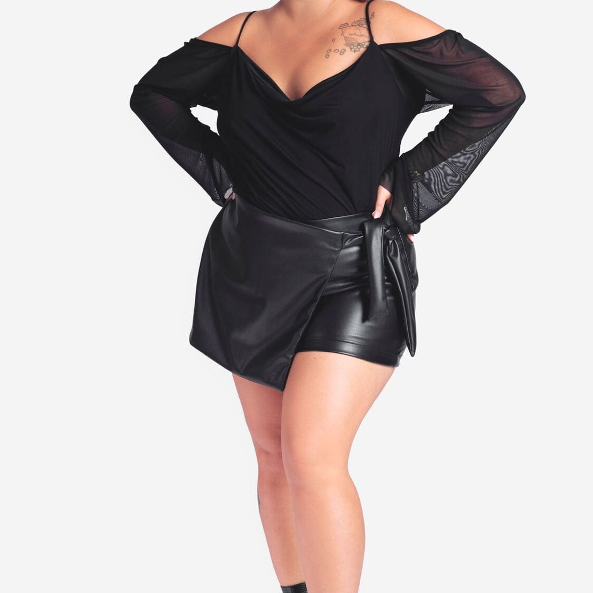 MISS LADY - Top Mujer Dayana Negro