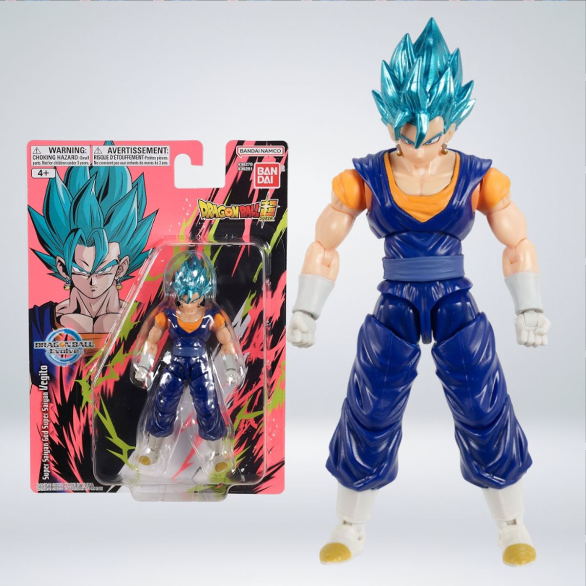 FIGURA  DBZ EVOLVE SUPER SAIYAN GOD VEGITO, marca BANDAI NAMCO - Foto Principal