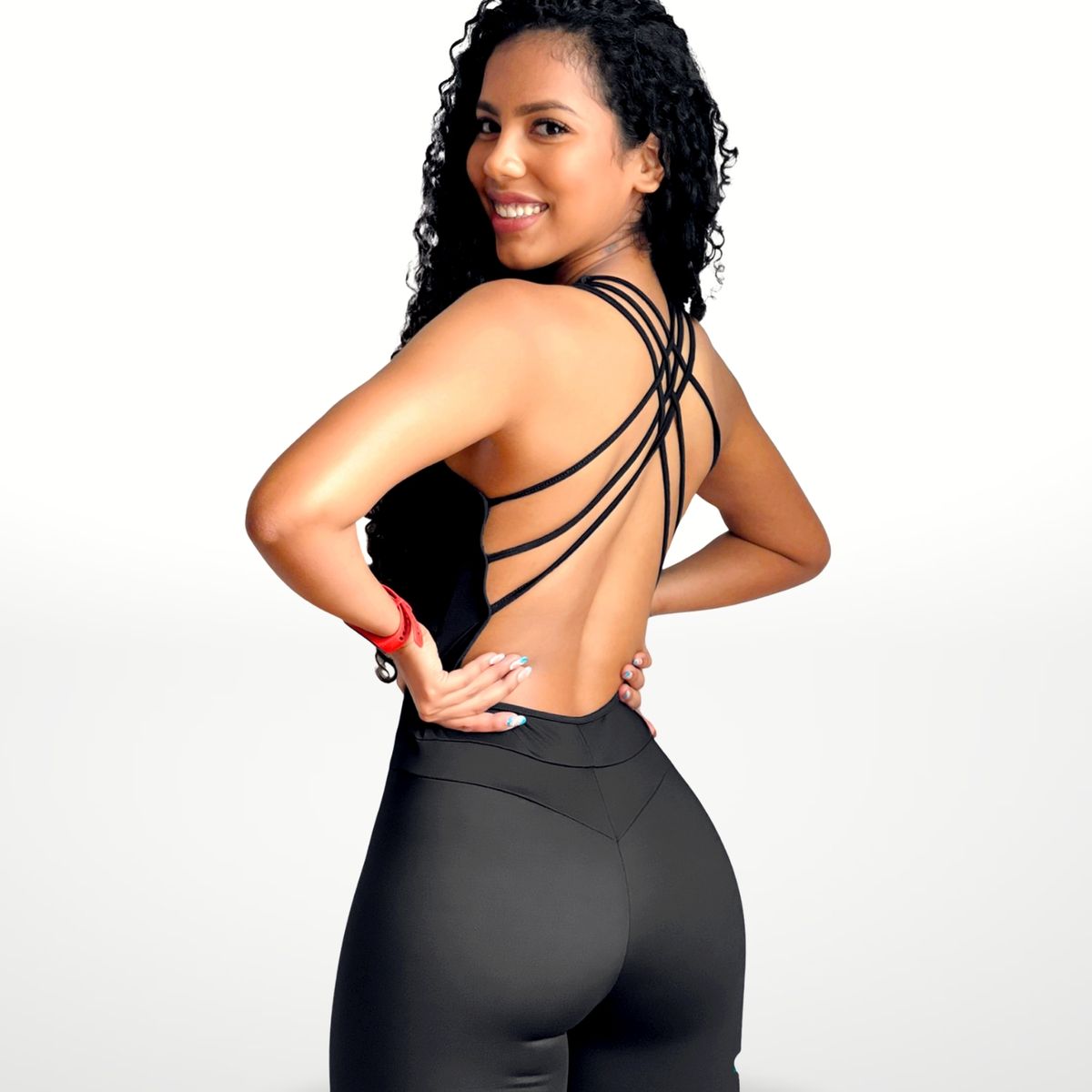 WAKE IT - Enterizo deportivo CANDELA color negro