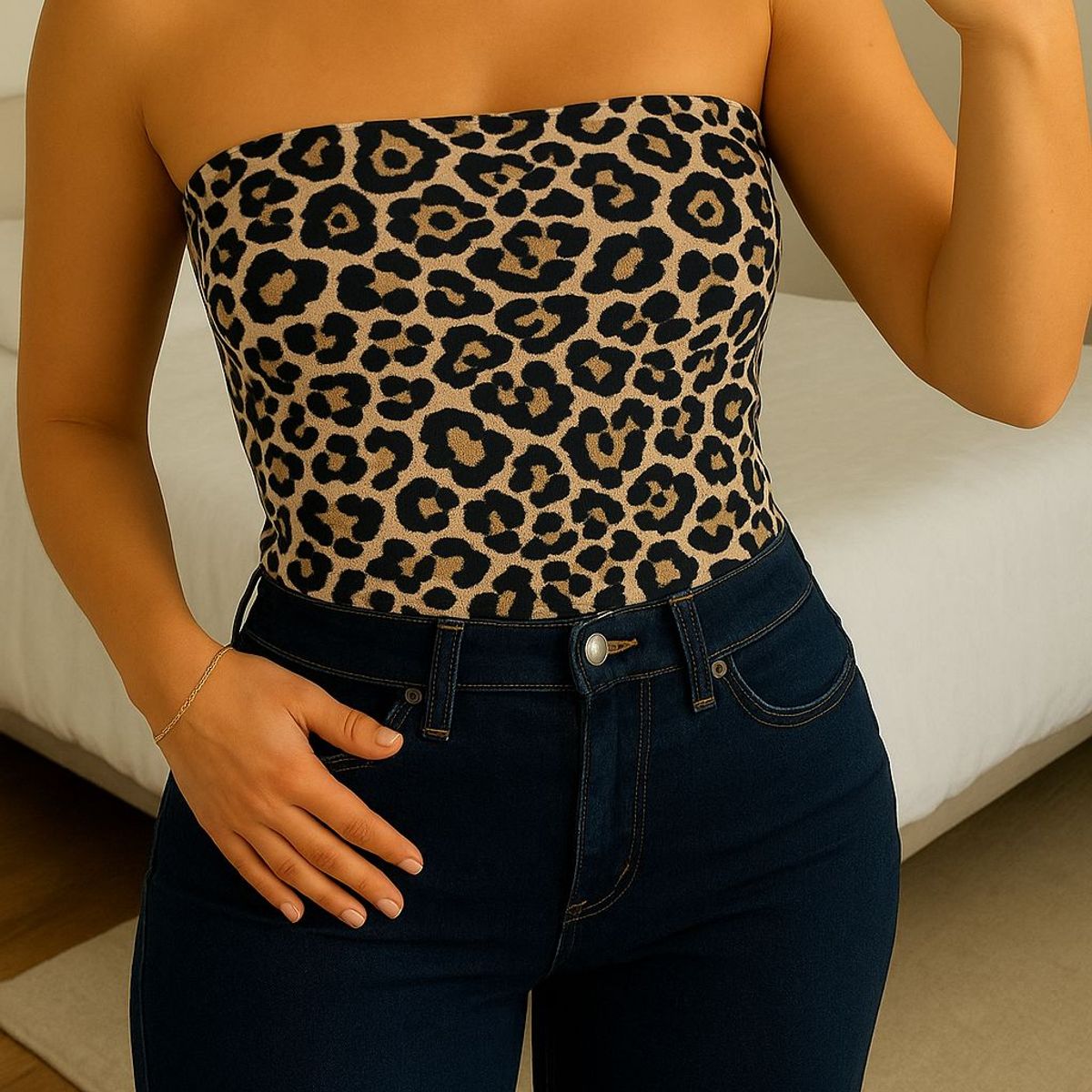 AMA OUTFITTERS - TOP LYCRA SATIANADA EMMA