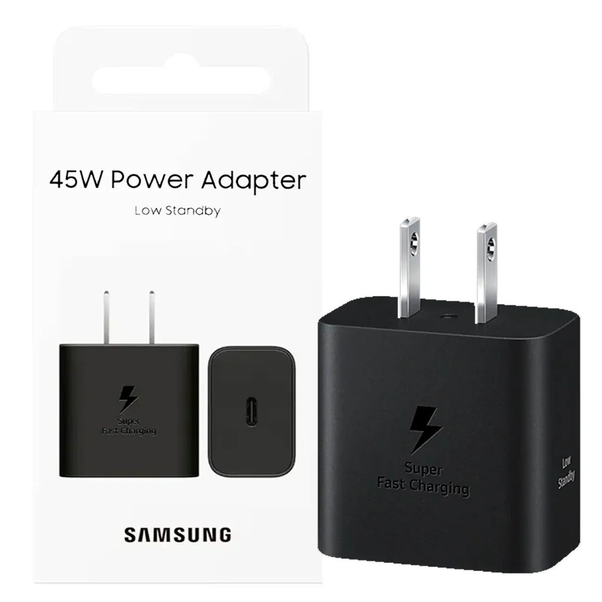 SAMSUNG - Cargador Samsung 45w Super Fast Charge para A56 S24 Ultra S25 ultra S25fe