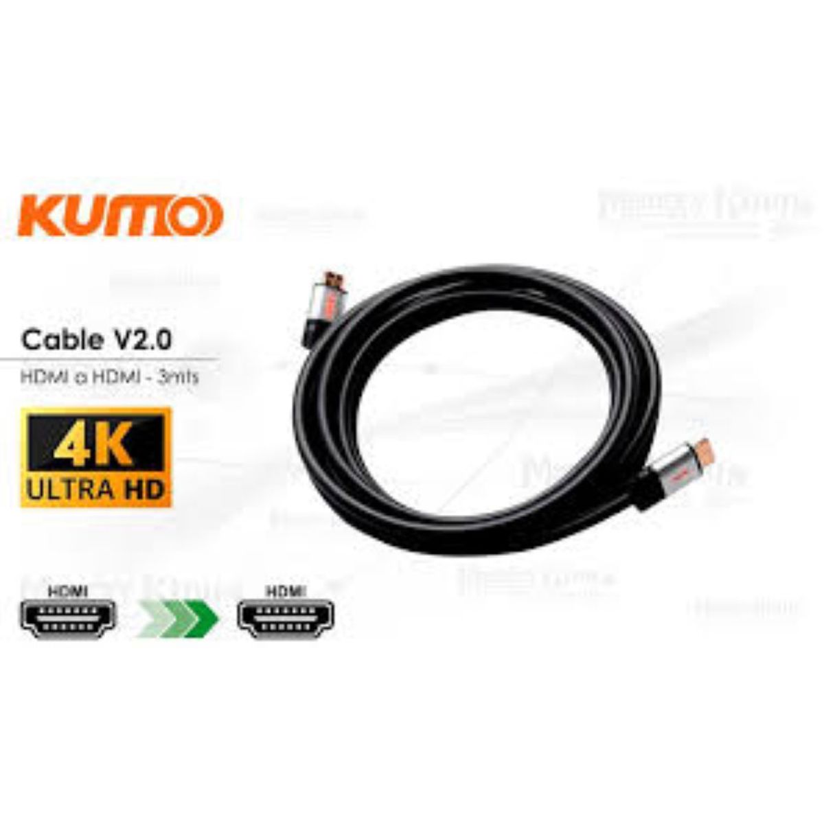 GENERICO - Cable HDMI a HDMI Kumo 3m UHD 4K 2K
