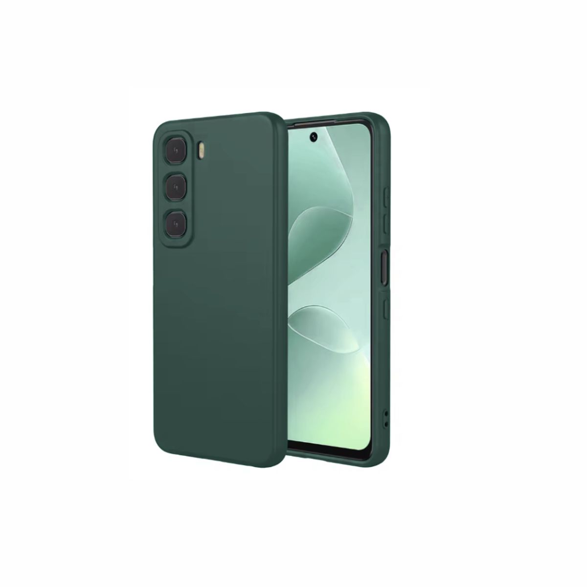 SPACE - CASE SILICONA  Infinix Hot 60 Pro Plus  verde