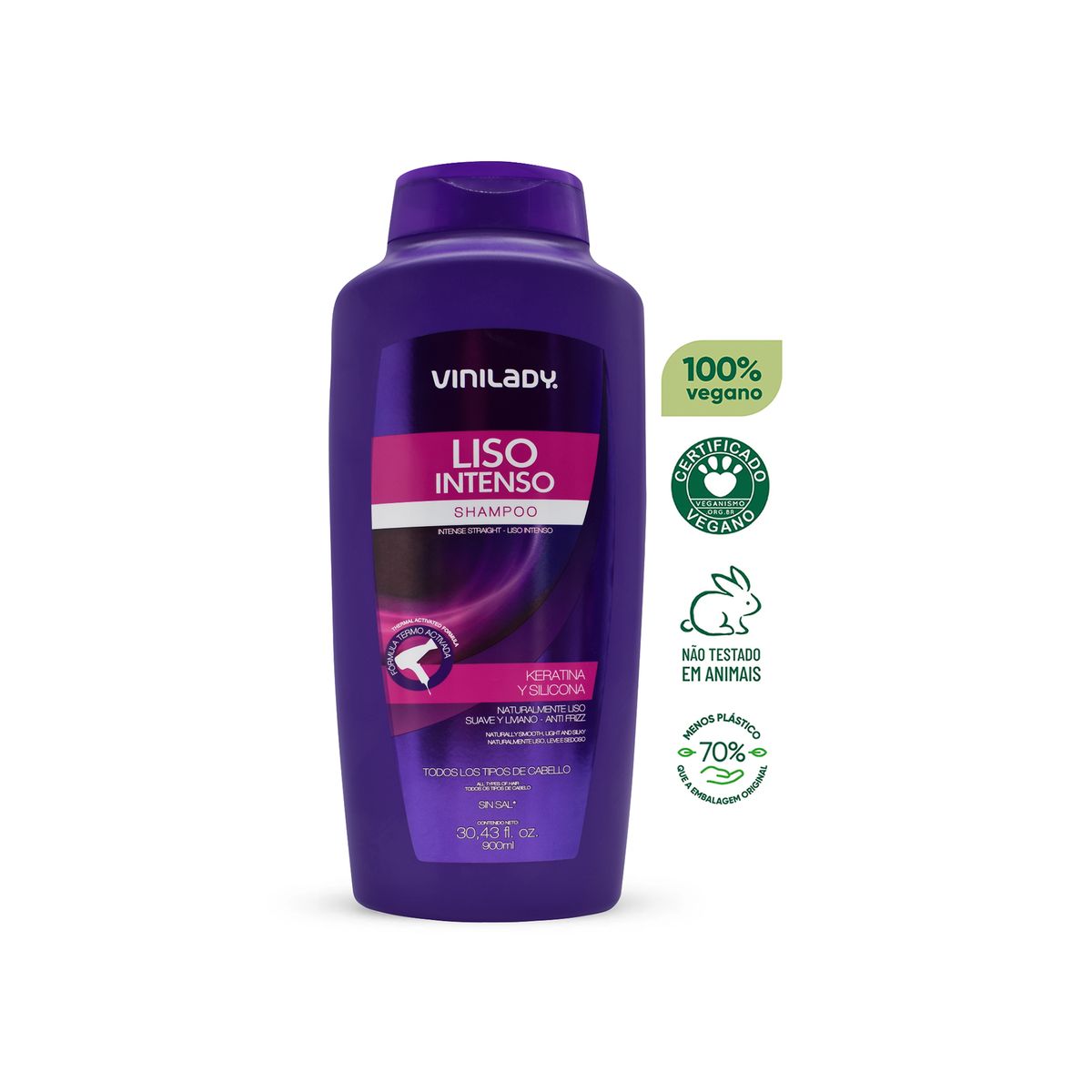 VINILADY - VINILADY SHAMPOO LISO INTENSO - 900 ml