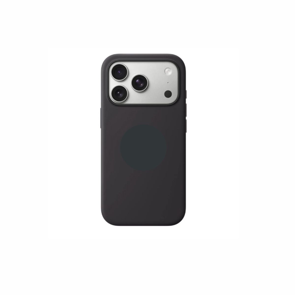 SPACE - CASE SILICONA PARA IPHONE 17 pro  - NEGRO