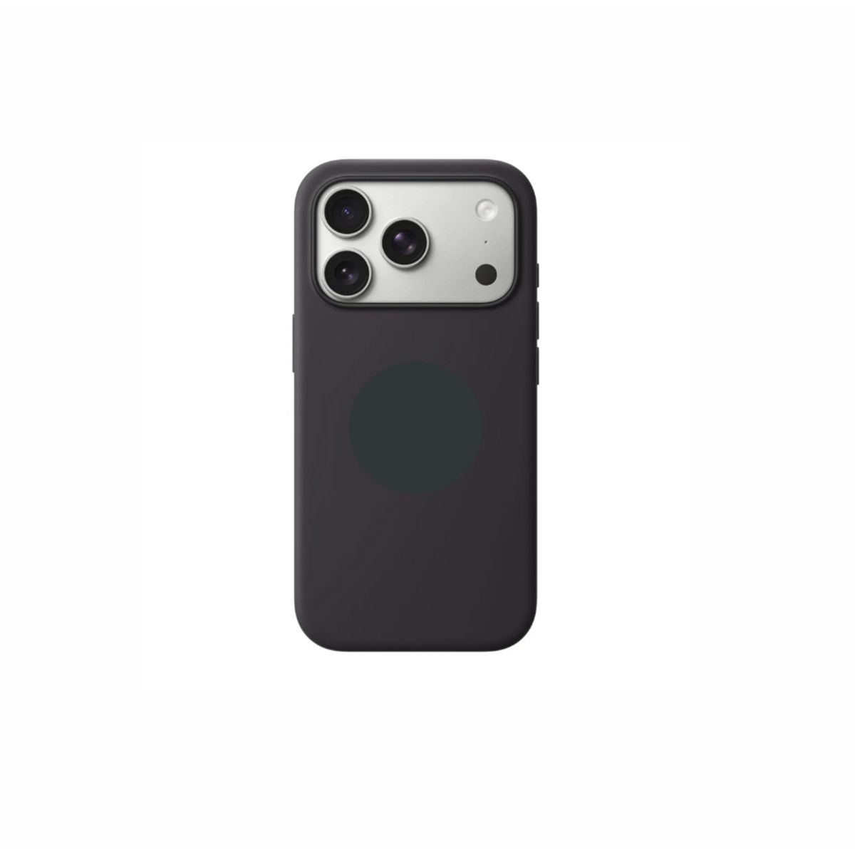 SPACE - CASE SILICONA PARA IPHONE 17 pro  - NEGRO