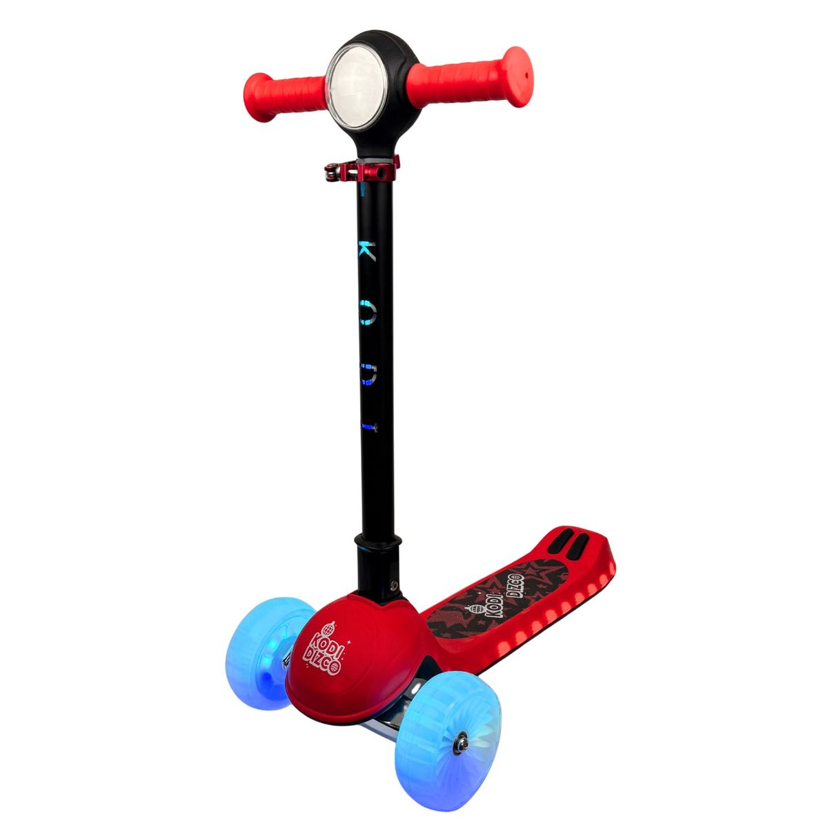 GENERICO - SCOOTER  PARA NIÑOS   INFANTIL KODI DIZCO ROJO - NEGRO