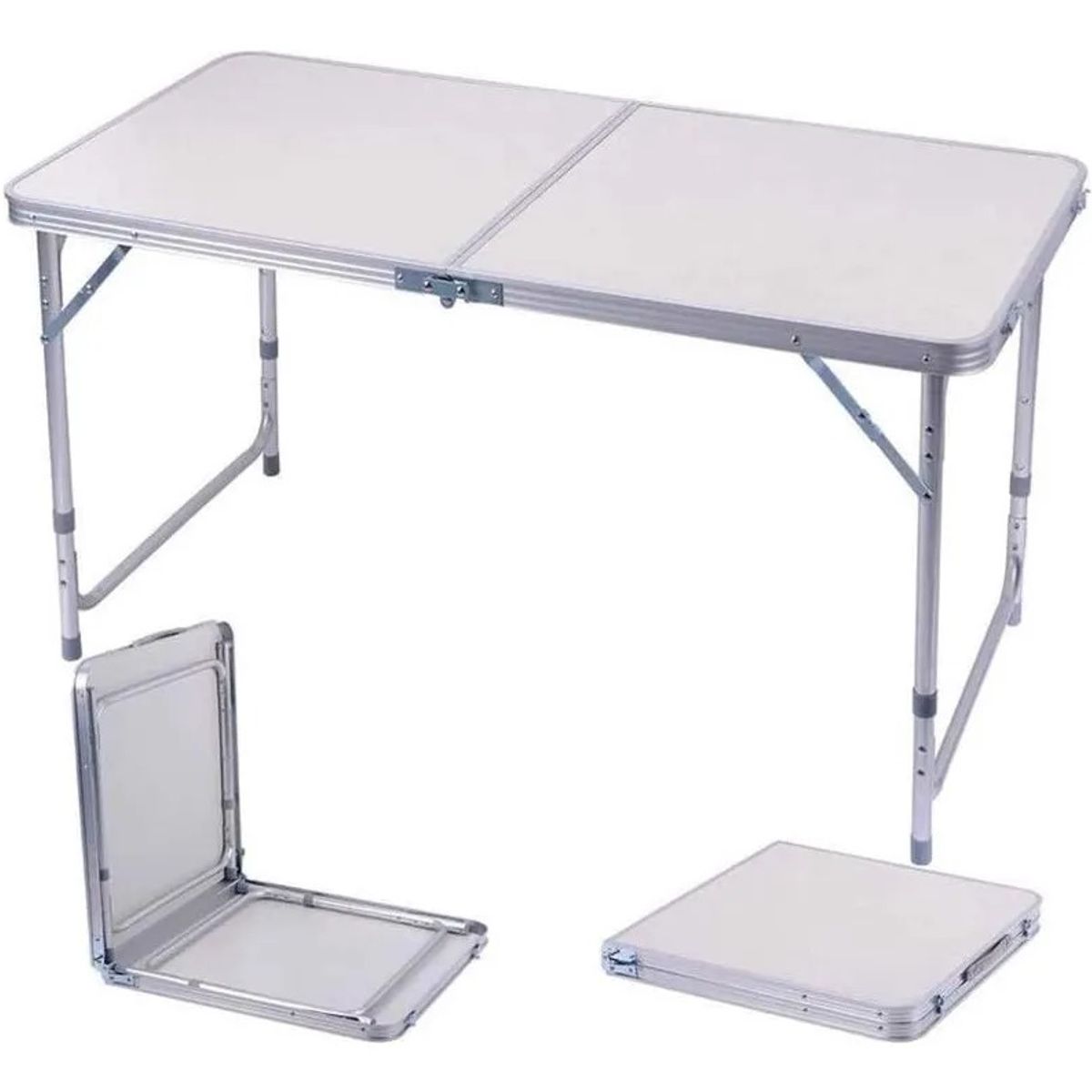 INSPIRA MARKET - Mesa Plegable Portatil Camping Mesa de Aluminio para Picnic Playa