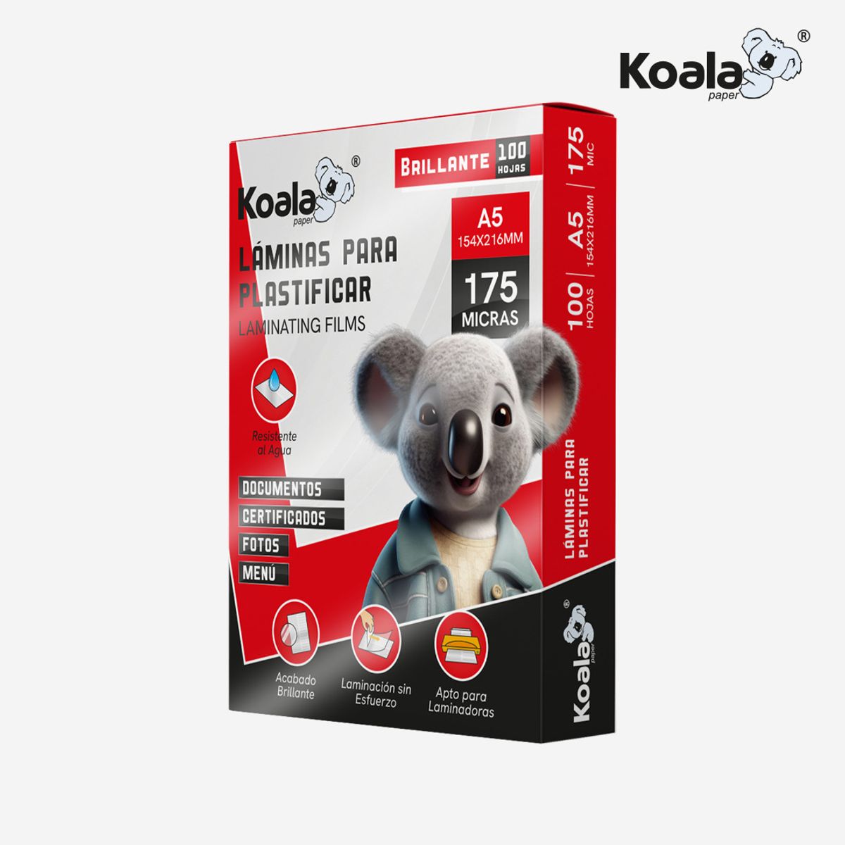 KOALA - Lamina Koala A5 175 MIC X 100 micas