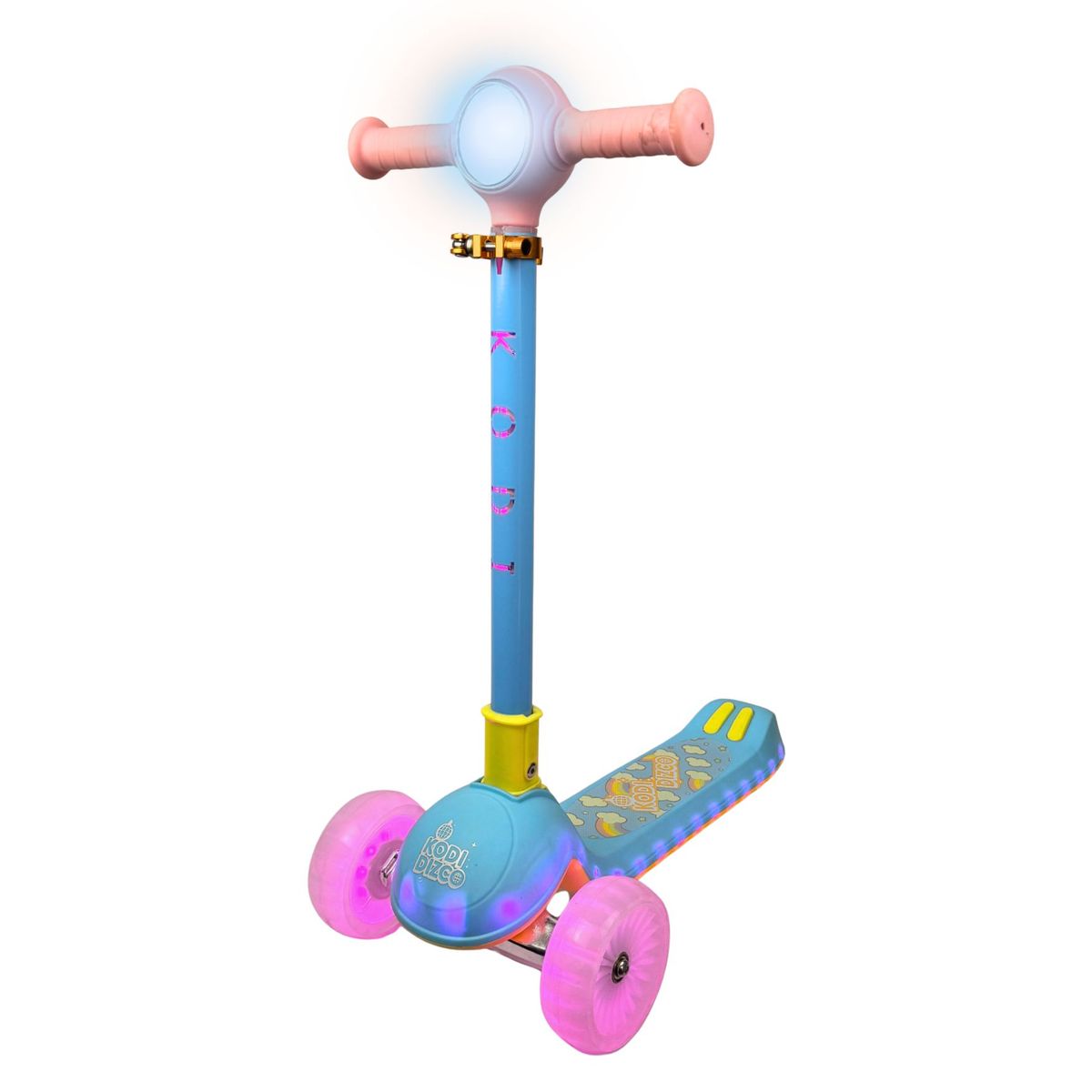 GENERICO - SCOOTER PARA NIÑAS INFANTIL KODI DIZCO ROSADO - CELESTE