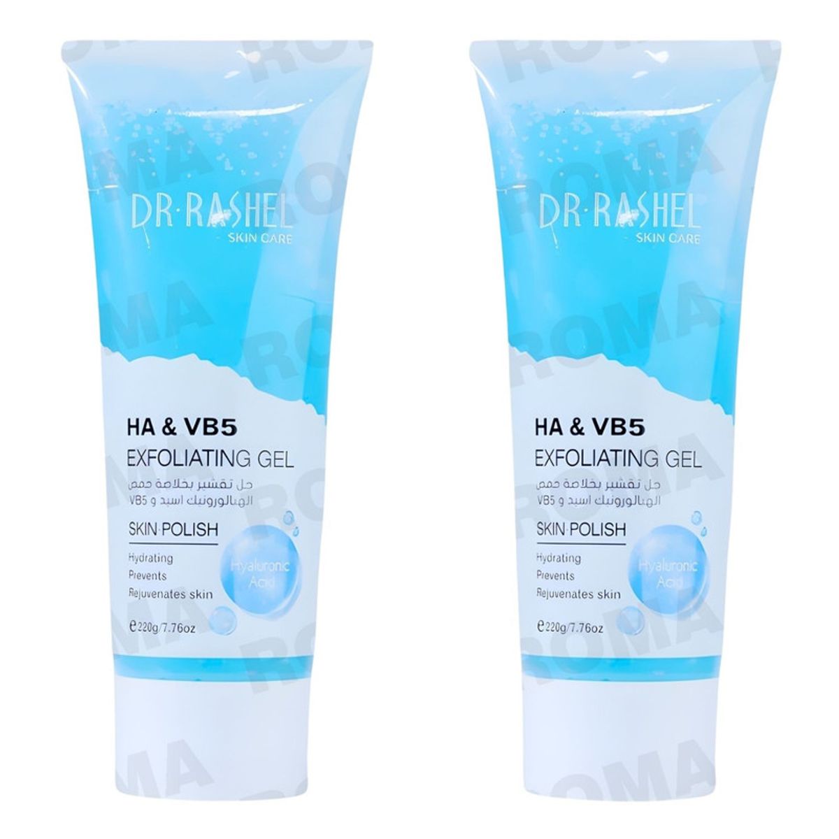 GENERICO - PACK 2 EXFOLIANTE EN GEL ÁC HIALURÓNICO Y VITAMINA B5 220G DR RASHEL