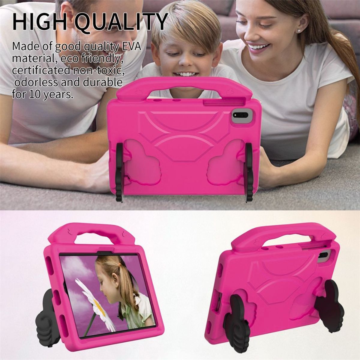 GENERICO - Funda Protector Goma Eva Antigolpe Para Lenovo M11  K11 - FUCSIA