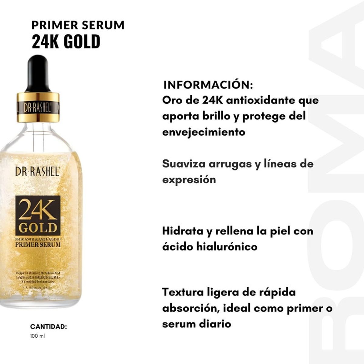 GENERICO - PACK 3 PRIMER SERUM 24K GOLD 100ML DR RASHEL