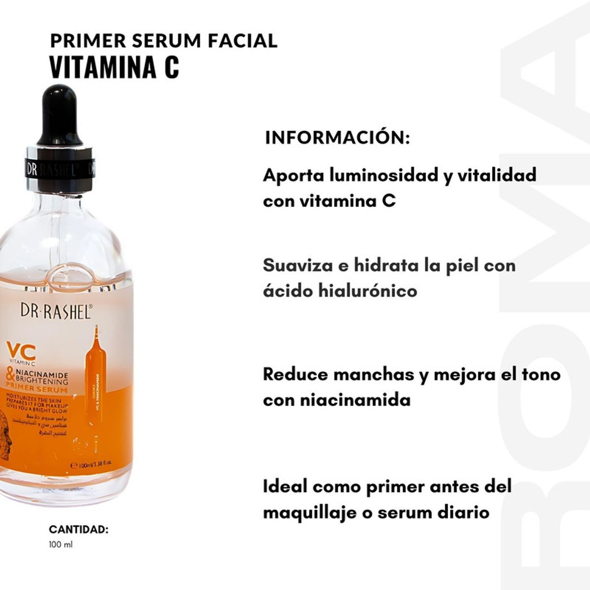 GENERICO - PACK 2 PRIMER SERUM FACIAL VITAMINA C 100 ML DR RASHEL