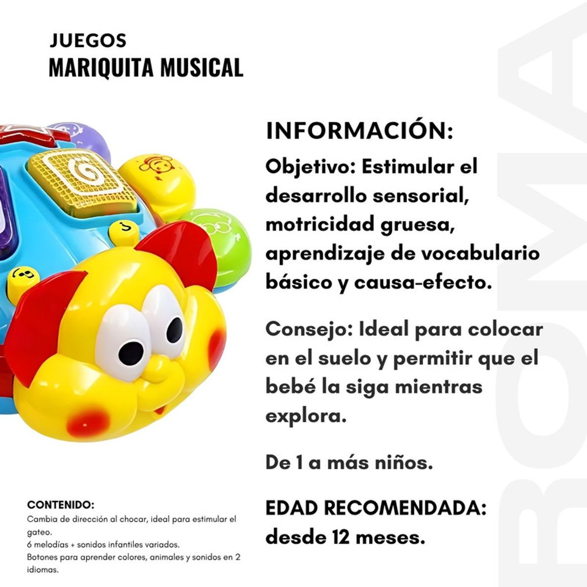 GENERICO - MARIQUITA MUSICAL INTERACTIVA - JUEGO DIDÁTICO