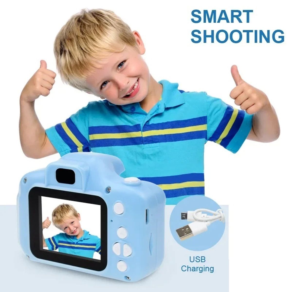 GENERICO - Mini Cámara Digital Niños Juegos Videos Cámara Regalo Navidad Genieka