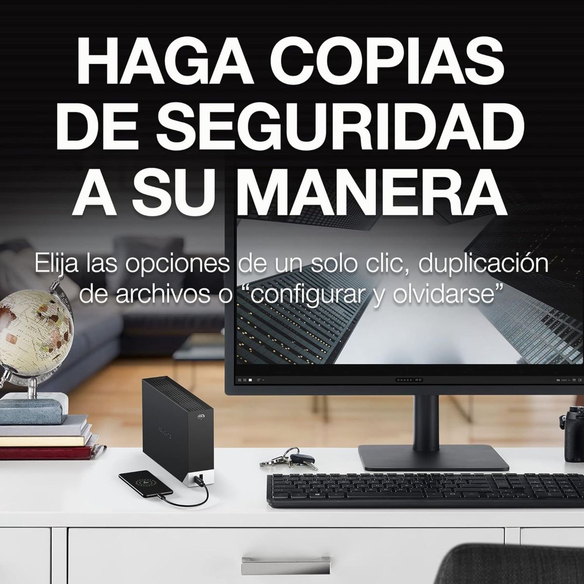 SEAGATE - DISCO DURO 10TB EXTERNO SEAGATE ONE TOUCH WITH HUB PN STLC10000400