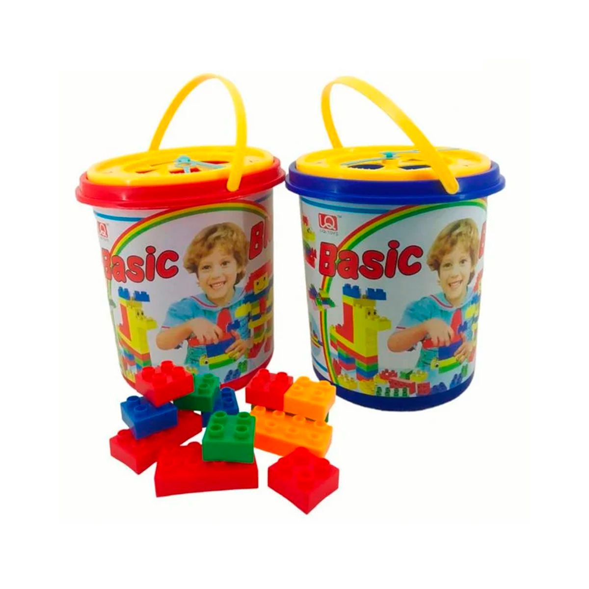 GENERICO - Balde de Bloques Playgo 48 Piezas