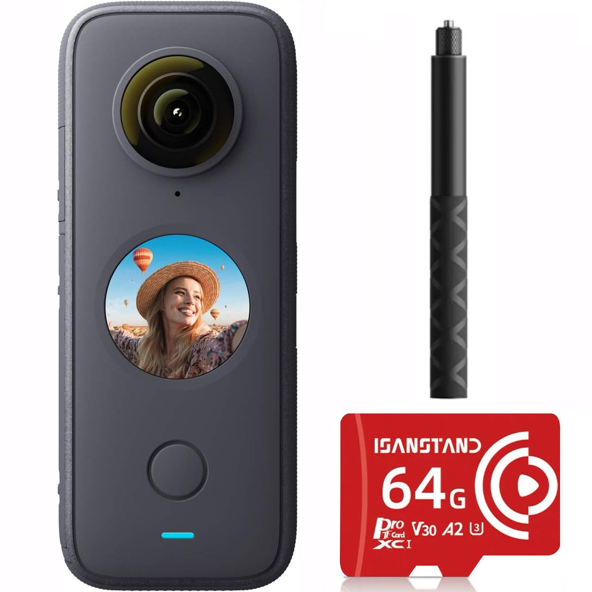 INSTA360 - Insta360 X2 Cámara de acción 360 Set - Reacondicionado
