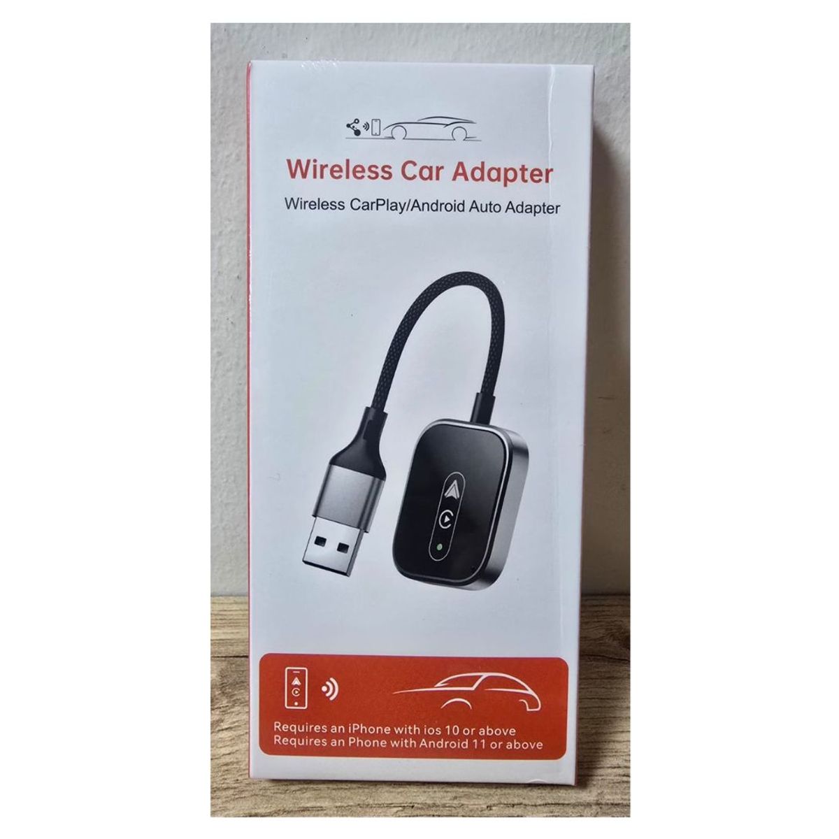 GENERICO - ADAPTADOR INALÁMBRICO ANDROID AUTO Y APPLE CARPLAY