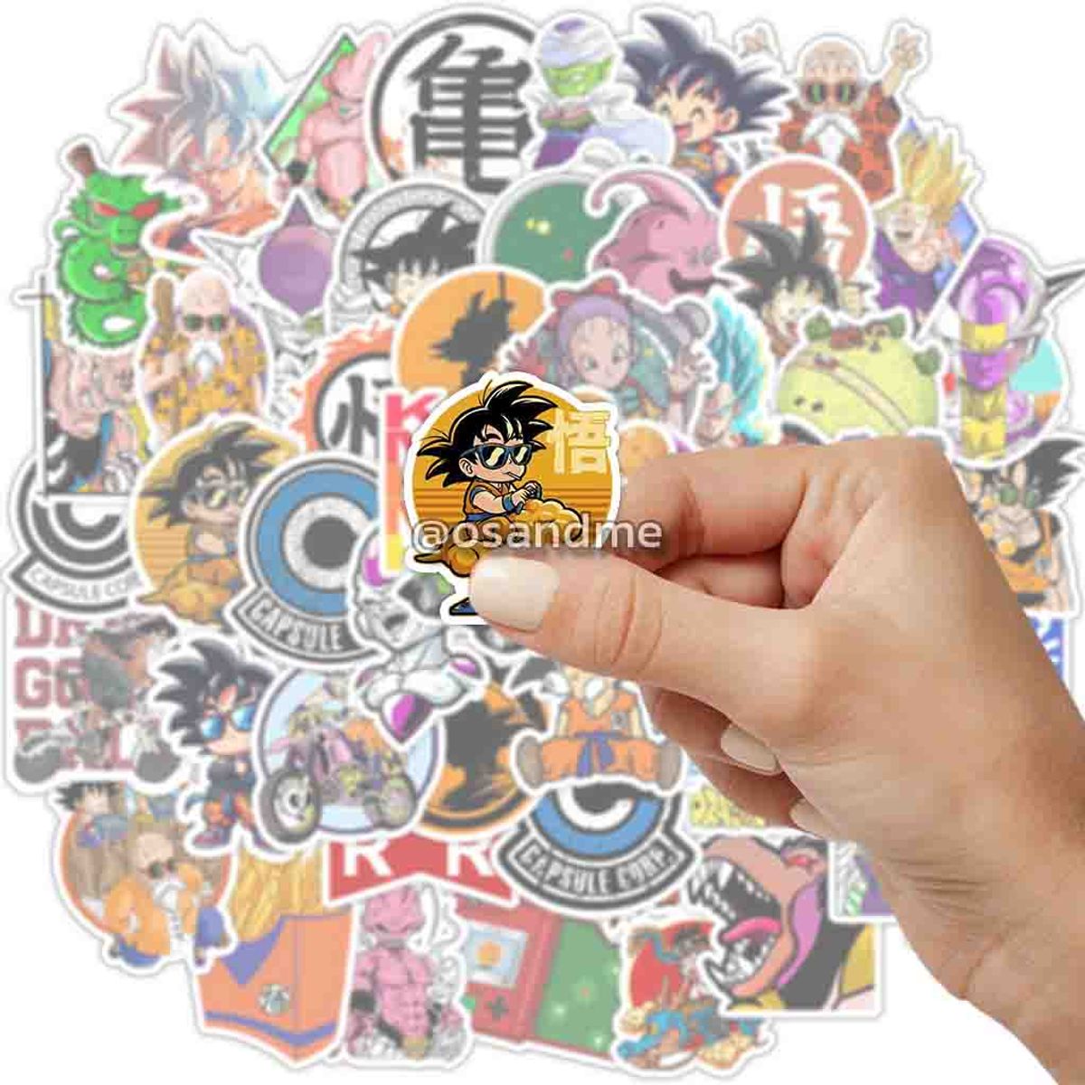 Sticker Dragon pack 50 pegatinas Goku ball resistente al agua, marca GENERICO - Foto 2