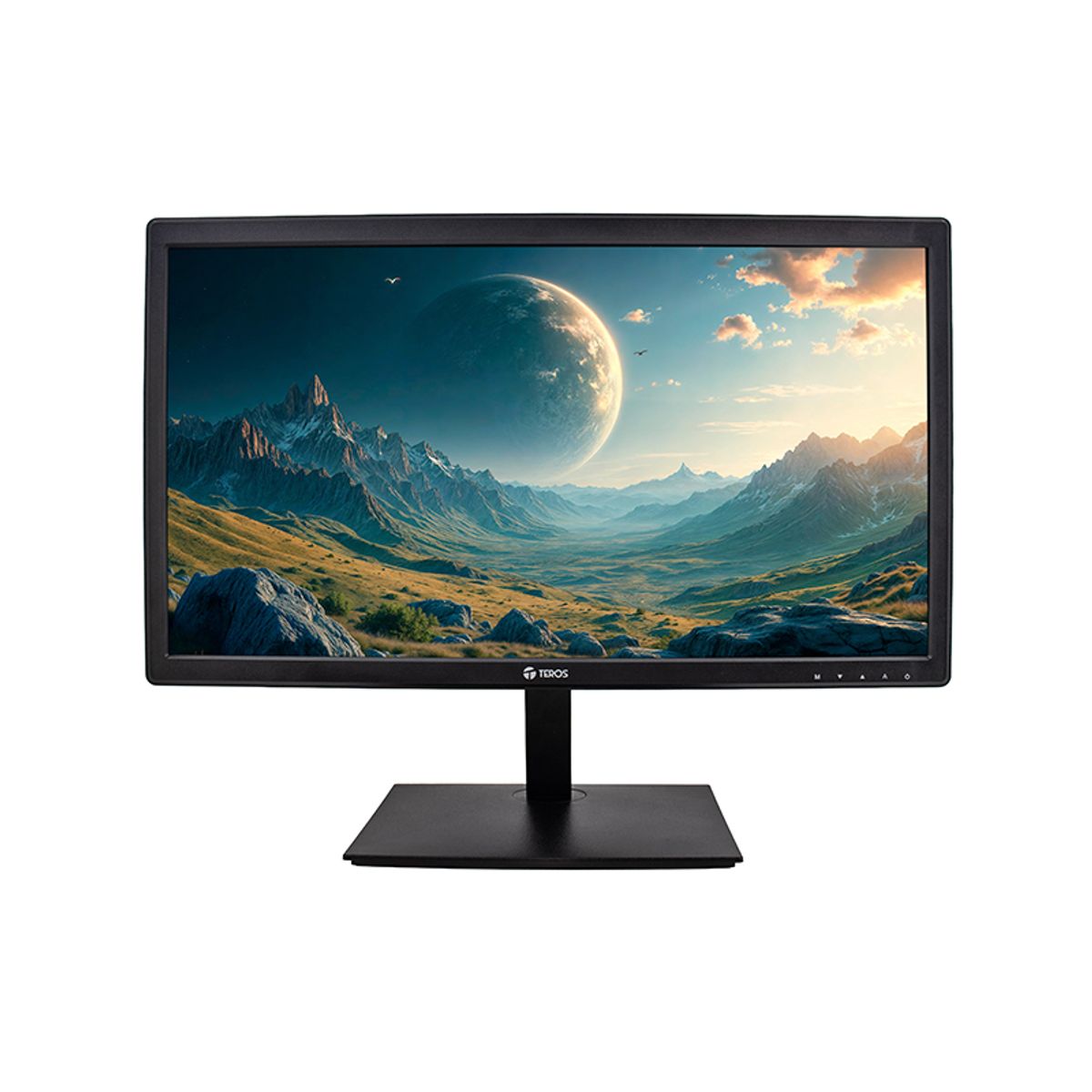 TEROS - Monitor Plano Teros Te-1916S 19.5" Hd Tn 75 Hz 5 Ms Hdmi Vga Audio Out Negro Speaker
