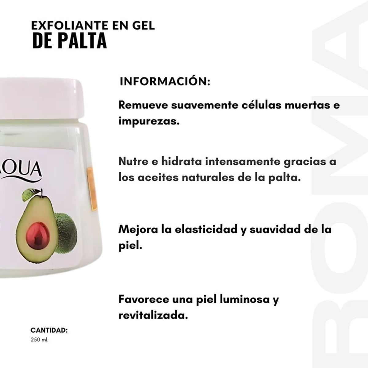 BIOAQUA - PACK 2 EXFOLIANTE EN GEL DE PALTA 250ML BIOAQUA