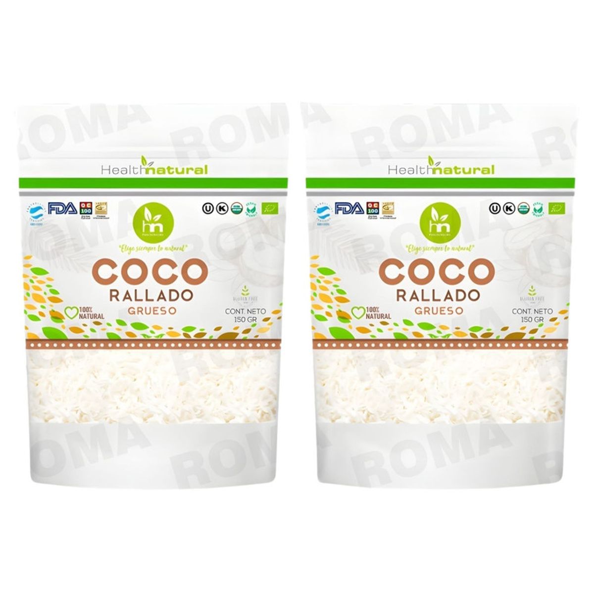 HEALTHNATURAL - PACK 2 COCO RALLADO GRUESO 150G HEALTHNATURAL