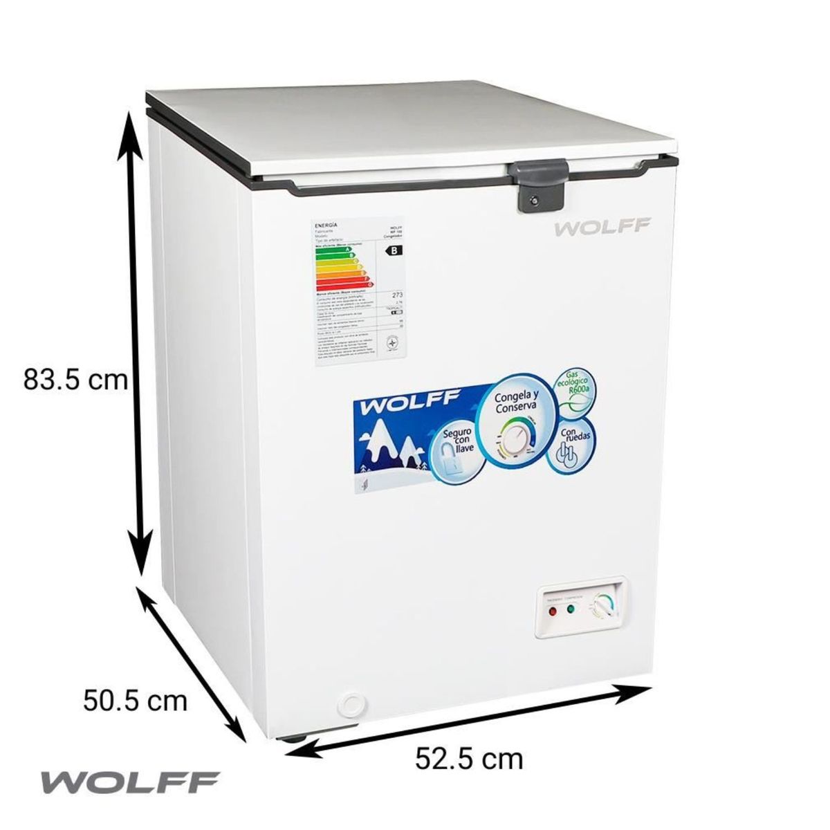 WOLFF - Wolff - Congeladora de 100L WF 100