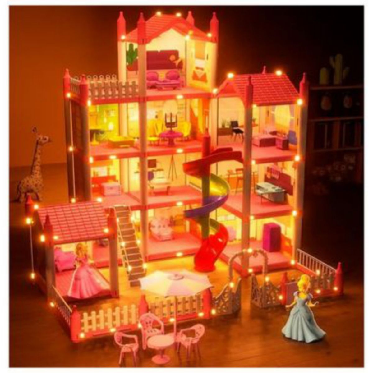 GENERICO - Castillo de ensueño led de 202 pcs montaje de villa Niñas